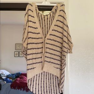 Free People Striped Cardigan